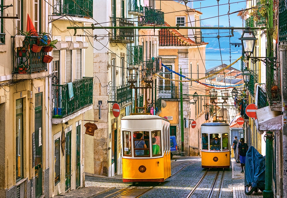 Пазл Castorland 1000 деталей: Лиссабонские трамваи.Португалия - C ...