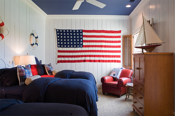 22 Ideas to Decorate Your Interior with Flags | Home Design Lover